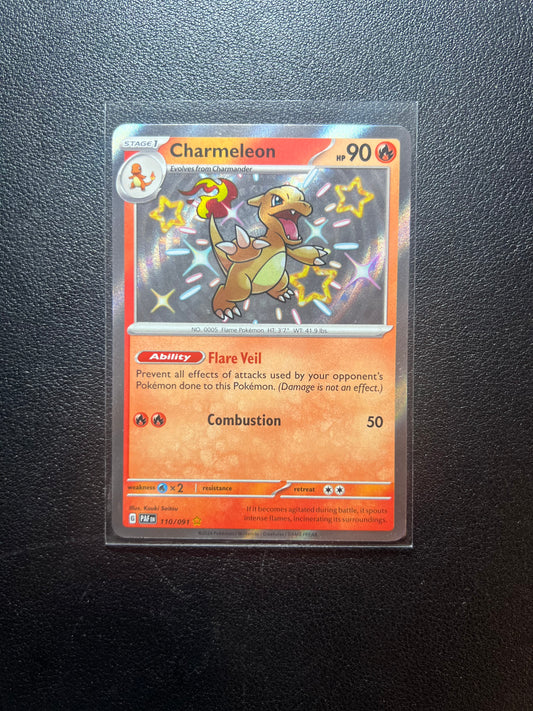 Charmeleon #110 Shiny Rare Pokemon Paldean Fates
