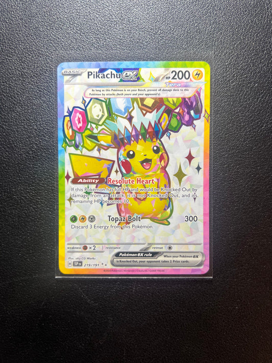 Pikachu ex #219 Ultra Rare Pokemon Surging Sparks