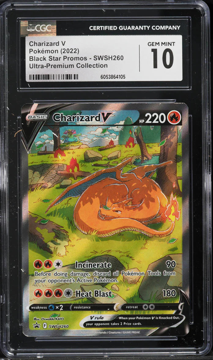 Charizard V 2022 Pokemon Black Star Promo SWSH260 Ultra Premium Collection CGC 10