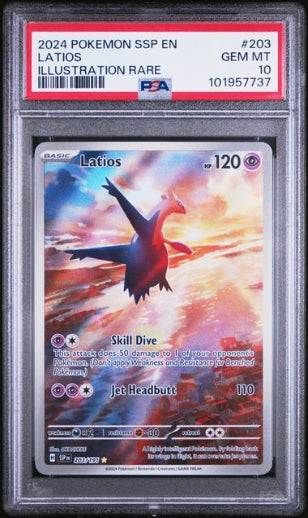 Latios 2024 Pokemon Surging Sparks PSA 10 #203