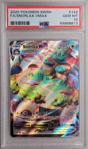 Snorlax VMAX 2020 Pokemon SWSH Base Set PSA 10 #142