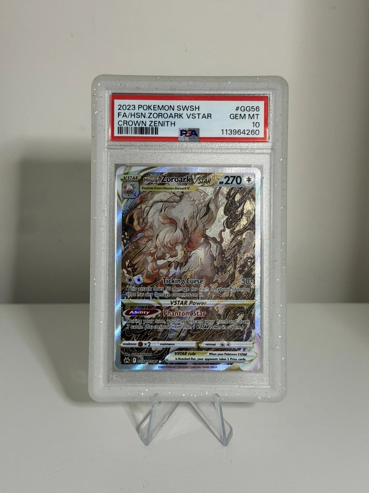 Hisuian Zoroark VSTAR 2023 Pokemon Crown Zenith PSA 10 #GG56/GG70