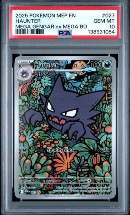 Haunter 2025 Pokemon Mega Evolution ex Mega Battle Deck PSA 10 #027