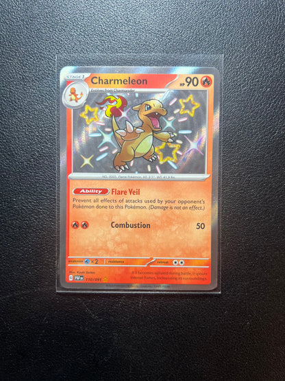 Charmeleon #110 Shiny Rare Pokemon Paldean Fates