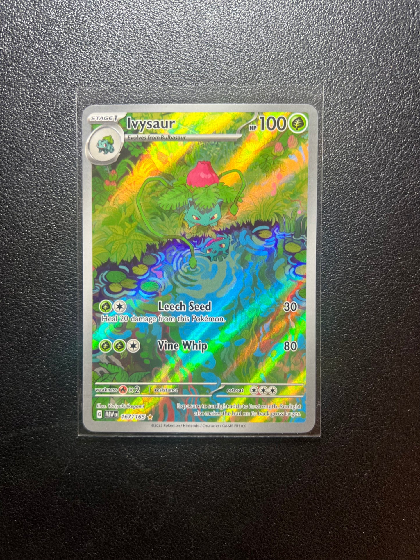 Ivysaur #167 Illustration Rare Pokemon Scarlet & Violet 151