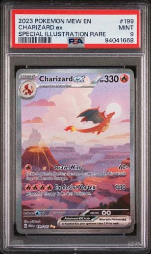 Charizard ex 2023 Pokemon Scarlet & Violet 151 Secret Rare PSA 9 #199