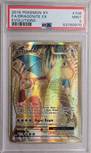 Dragonite EX 2016 Pokemon XY Evolutions PSA 9 #106