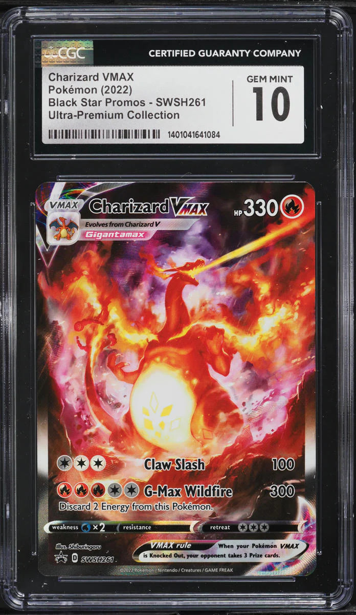 Charizard VMAX 2022 Pokemon Black Star Promo SWSH261 Ultra Premium Collection CGC 10