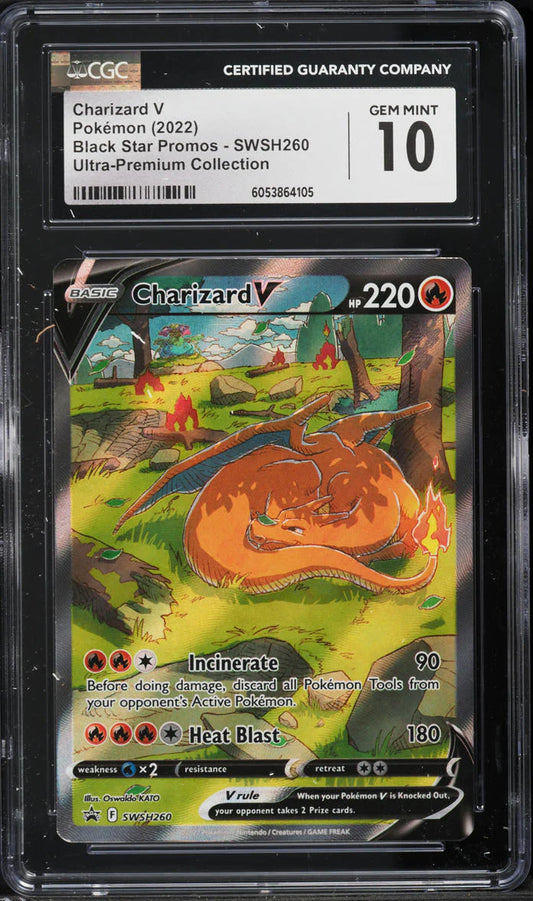 Charizard V 2022 Pokemon Black Star Promo SWSH260 Ultra Premium Collection CGC 10