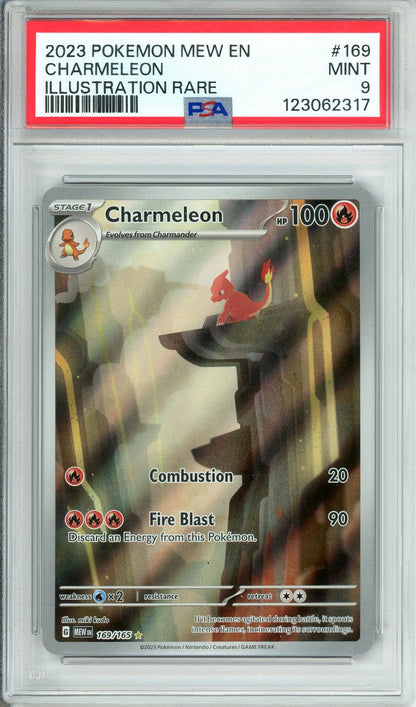 Charmeleon 2023 Pokemon Scarlet & Violet 151 Illustration Rare PSA 9 #169