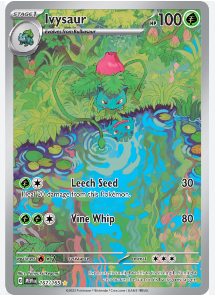 Ivysaur #167 Illustration Rare Pokemon Scarlet & Violet 151