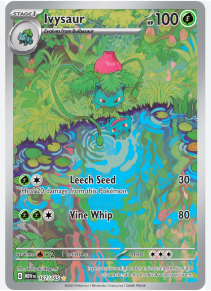 Ivysaur #167 Illustration Rare Pokemon Scarlet & Violet 151