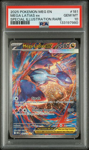 Mega Latias ex 2025 Pokemon Special Illustration Rare PSA 10 #181