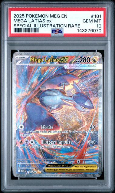 Mega Latias ex 2025 Pokemon Special Illustration Rare PSA 10 #181