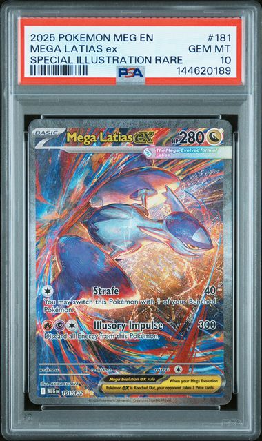 Mega Latias ex 2025 Pokemon Special Illustration Rare PSA 10 #181