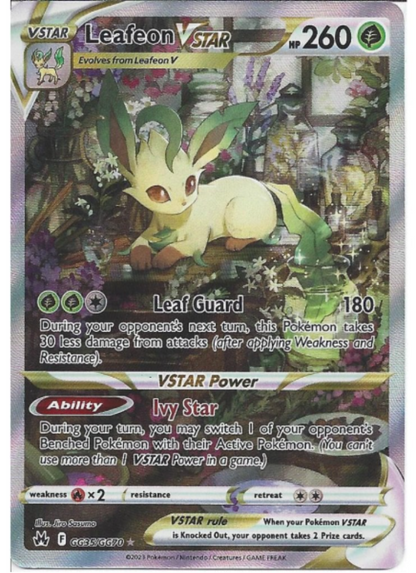 Leafeon VSTAR #GG35 Full Art Pokemon Crown Zenith
