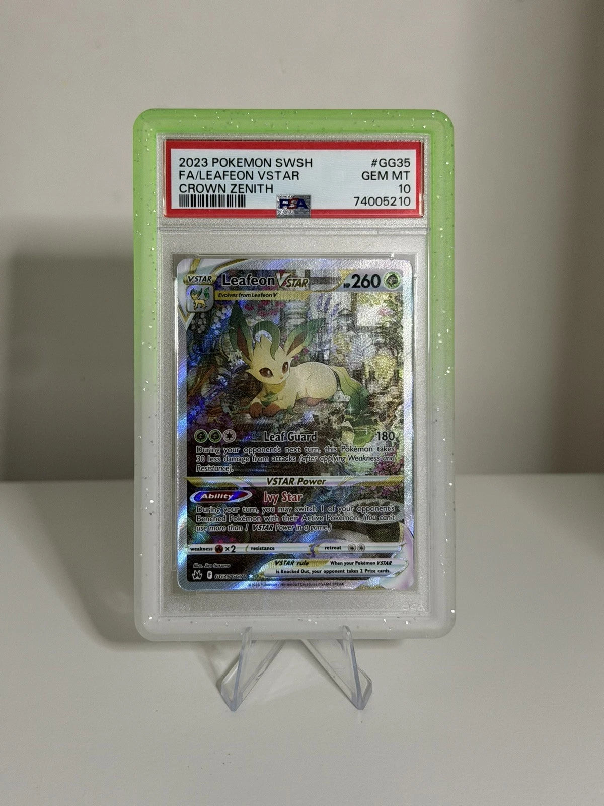 Leafeon VSTAR 2023 Pokemon Crown Zenith PSA 10 #GG35/GG70