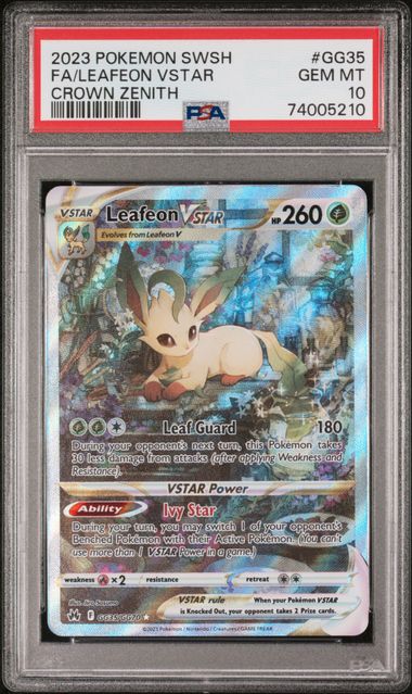 Leafeon VSTAR 2023 Pokemon Crown Zenith PSA 10 #GG35/GG70