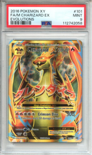 M Charizard EX 2016 Pokemon XY Evolutions PSA 9 #101
