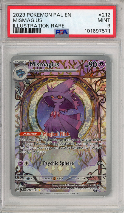 Mismagius 2023 Pokemon PAL EN Illustration Rare PSA 9 #212