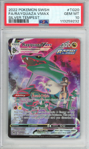 Rayquaza VMAX 2022 Pokemon SWSH Silver Tempest PSA 10 #TG20