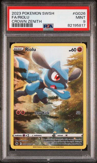 Riolu 2023 Pokemon Sword & Shield Crown Zenith Galarian Gallery GG26 PSA 9