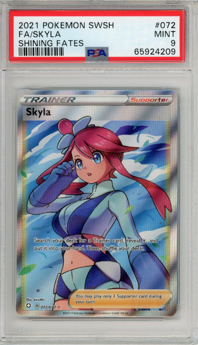 Skyla 2021 Pokemon SWSH Shining Fates PSA 9 #072