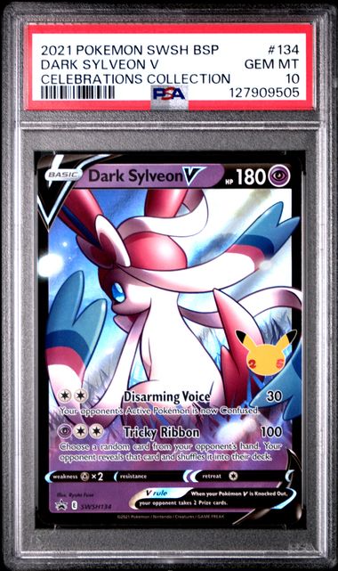 Dark Sylveon V 2021 Celebrations Sword & Shield Black Star Promo #SWSH134