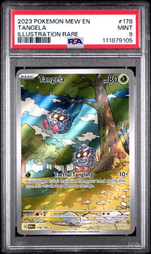 Tangela 2023 Pokemon Scarlet & Violet 151 Secret Rare PSA 9 #178